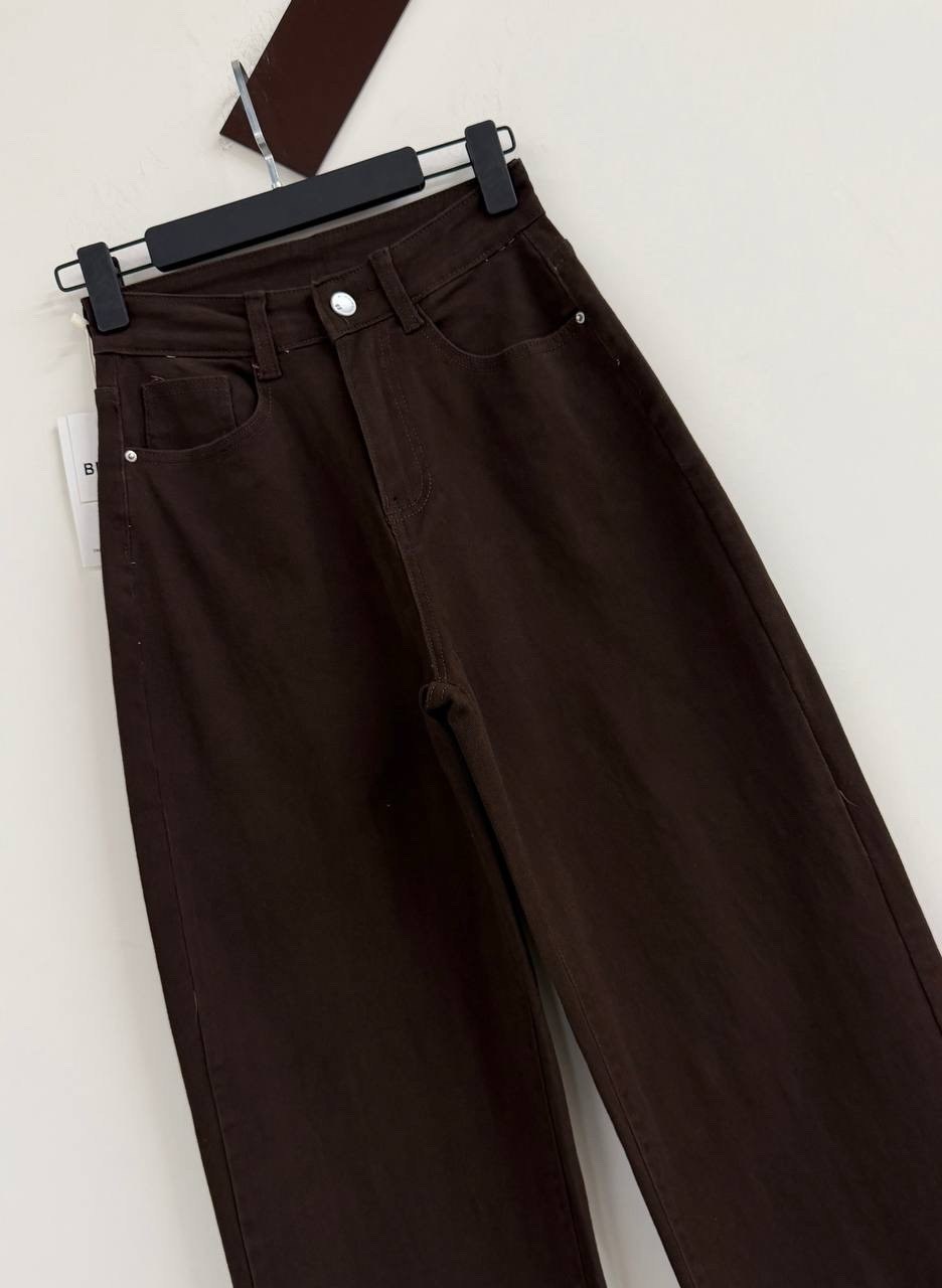 коричневые джинсы,широкие джинсы,брюки джинсы,джинсы детские gloria jeans gjn027583 темно-коричневый,женские джинсы