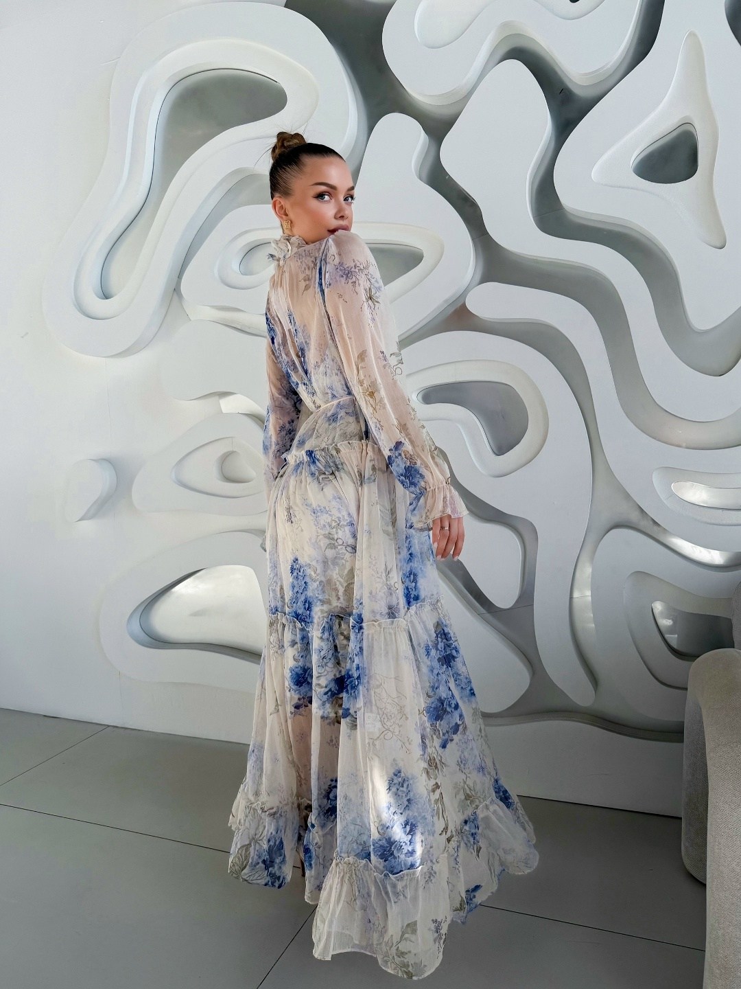 шифоновое платье,женское шифоновое платье,шифоновое платье с принтом,платье,шифоновое платье макси