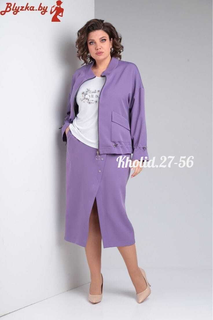 женские костюмы больших размеров,юбочный костюм liliana 1285 серозеленый,женские костюмы,костюм с юбкой,женский костюм с юбкой