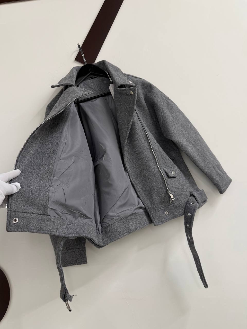 косуха шерстяная куртка из пальтовой ткани оверсайз look design,куртка косуха,куртка из пальтовой ткани,пальто косуха,косуха оверсайз шерстяная куртка осенняя distore