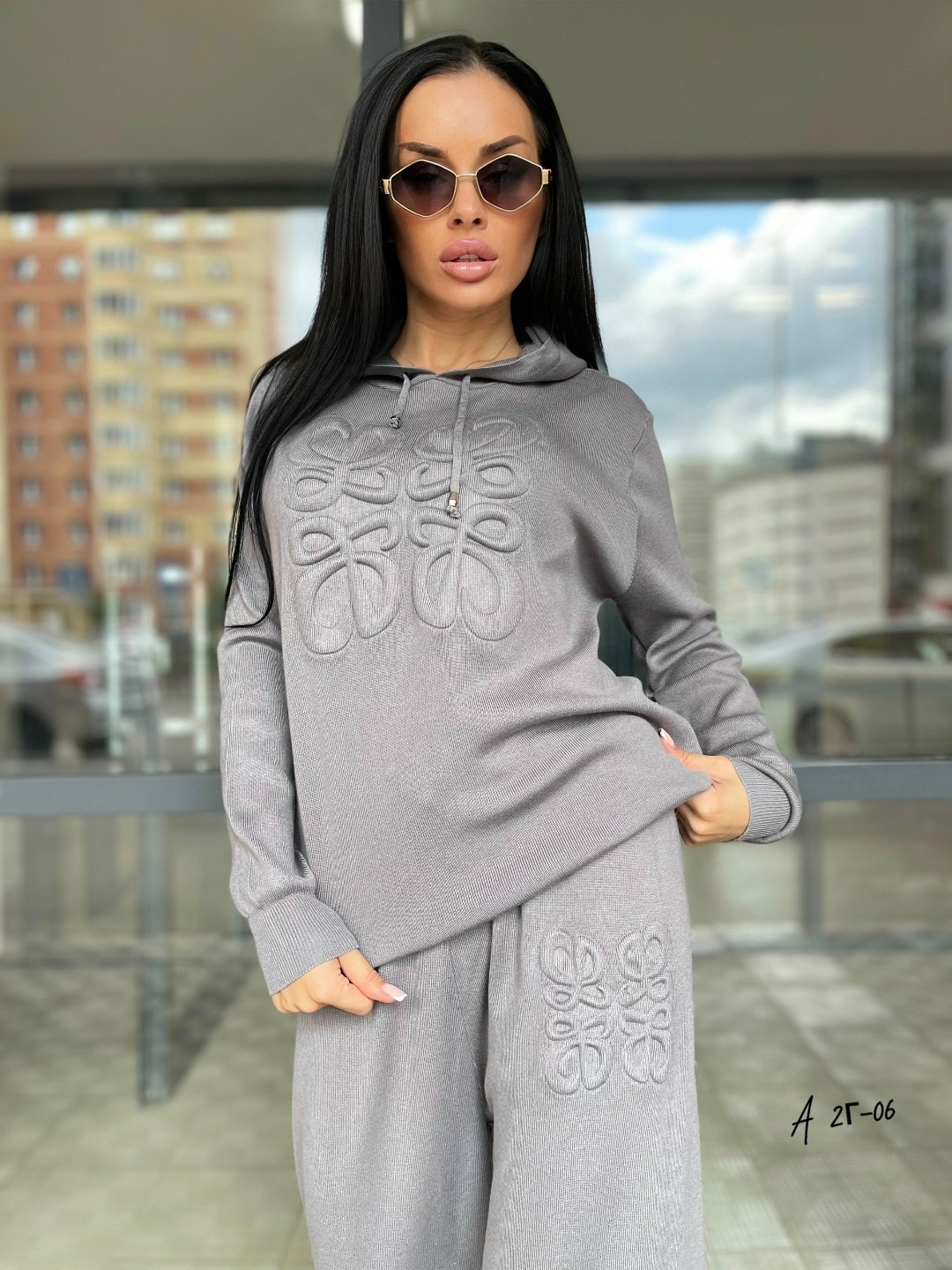 вязаный костюм свитшот и брюки trend.collection,костюм трикотажный женский,вязаный костюм свитшот и брюки,трикотажный костюм,женский костюм