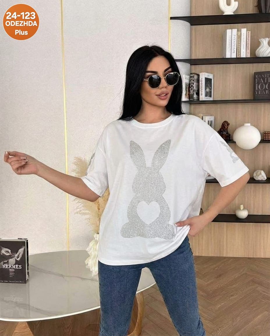 футболка женская,женская футболка оверсайз,футболка оверсайз базовая со стразами,женская футболка оверсайз со стразами,футболки модные