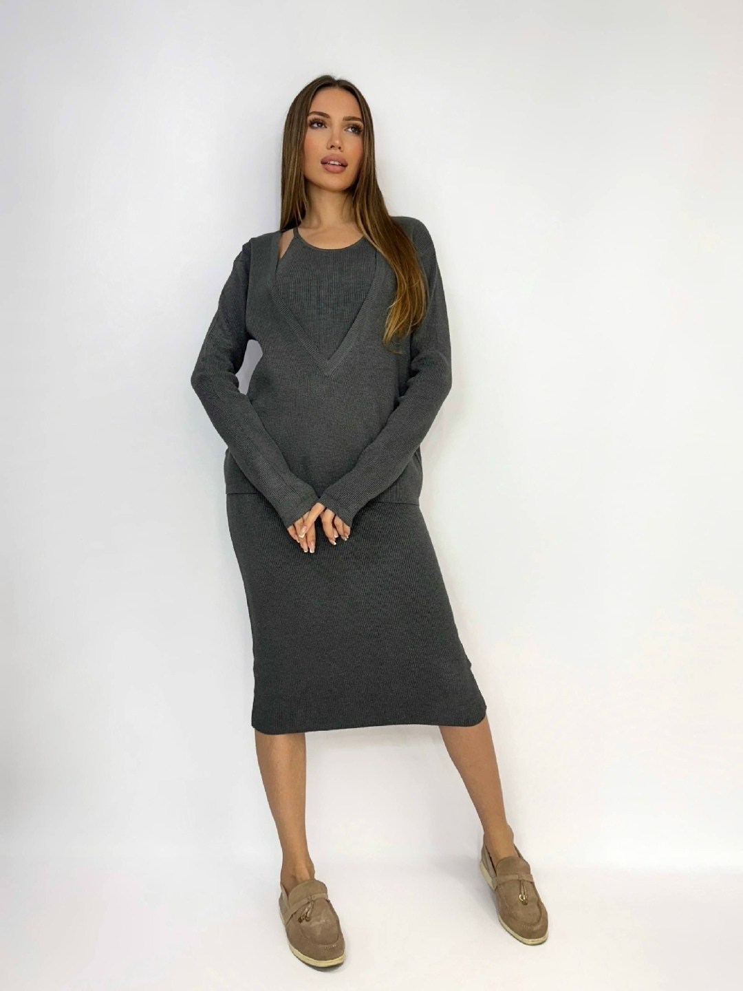 трикотажные костюмы,костюм с юбкой,юбки длинные,юбка женская,трикотажное платье