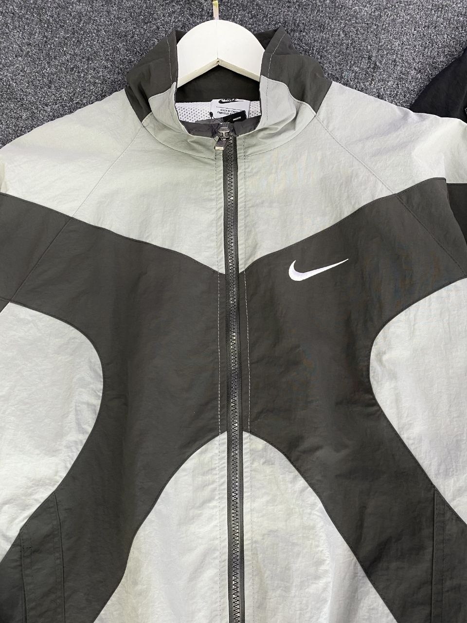 ветровка nike,nike jacket,nike vintage windbreaker jacket black white xl,vintage nike windbreaker jacket 90s 80s,windbreaker jacket