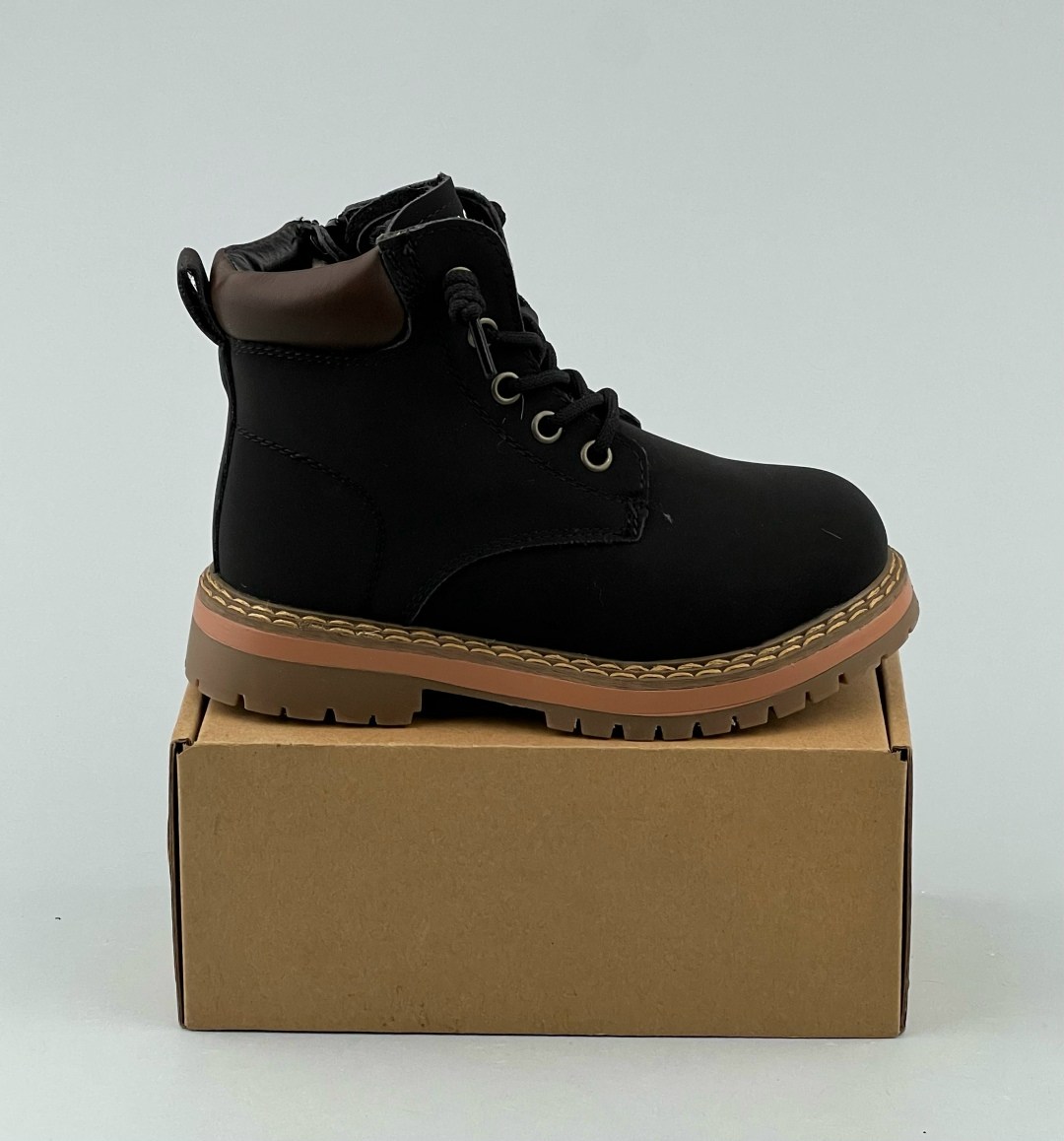 ,ботинки зимние на рыжей подошве тимберленды с мехом,ботинки детские,ботинка,модные ботинки