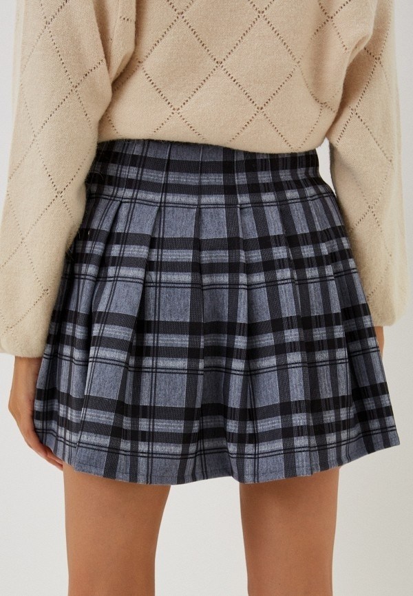 юбка мини плиссированная в клетку befree,клетчатая юбка,юбка женская плиссированная в клетку,юбка плиссе в клетку,юбка мини плиссированная в клетку