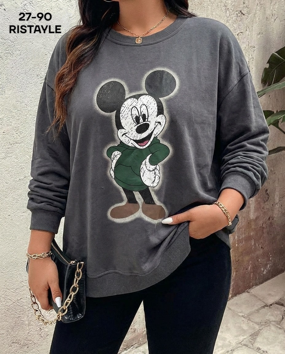 кофта варенка оверсайз с принтом микки маусом,свитшот женская,женская кофта,толстовки свитшот,толстовка кофта
