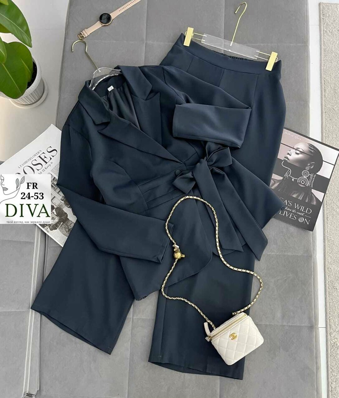 классический костюм,брючный костюм,брючный костюм женский,женский комплект из 2 предметов: блейзер и брюки с поясом и расклешенные брюки,модные женские костюмы
