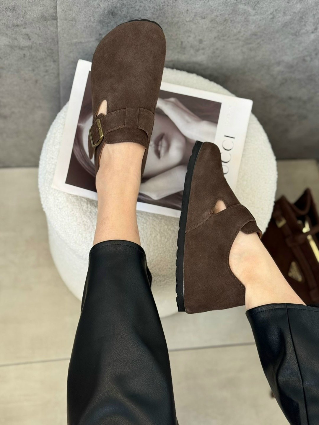 ,биркенштоки женские, женская,натуральная замша,повседневная