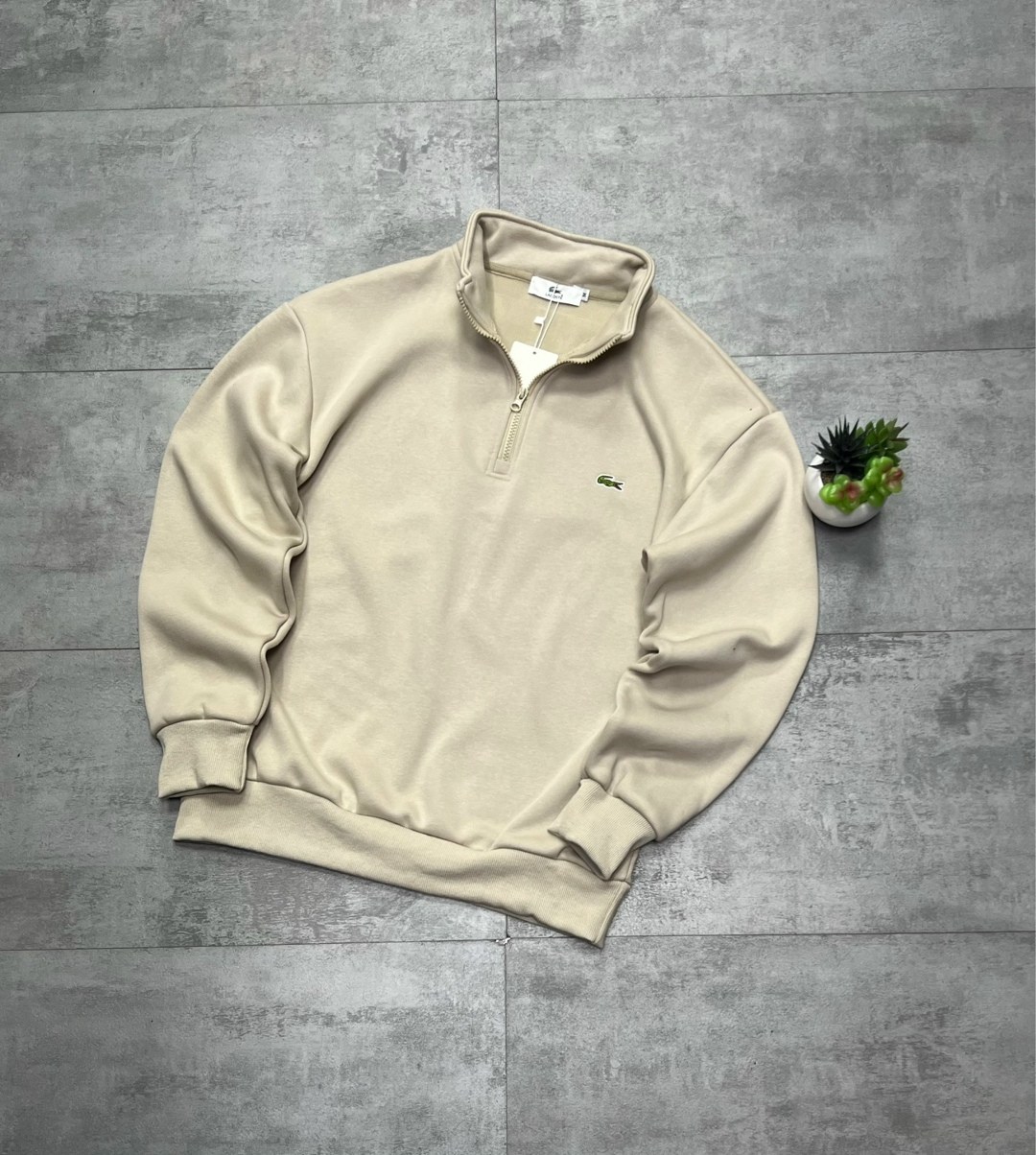 свитшот lacoste,кофта lacoste,мужская кофта,толстовка мужская lacoste casual черная xl,lacoste толстовка с высоким воротником черный