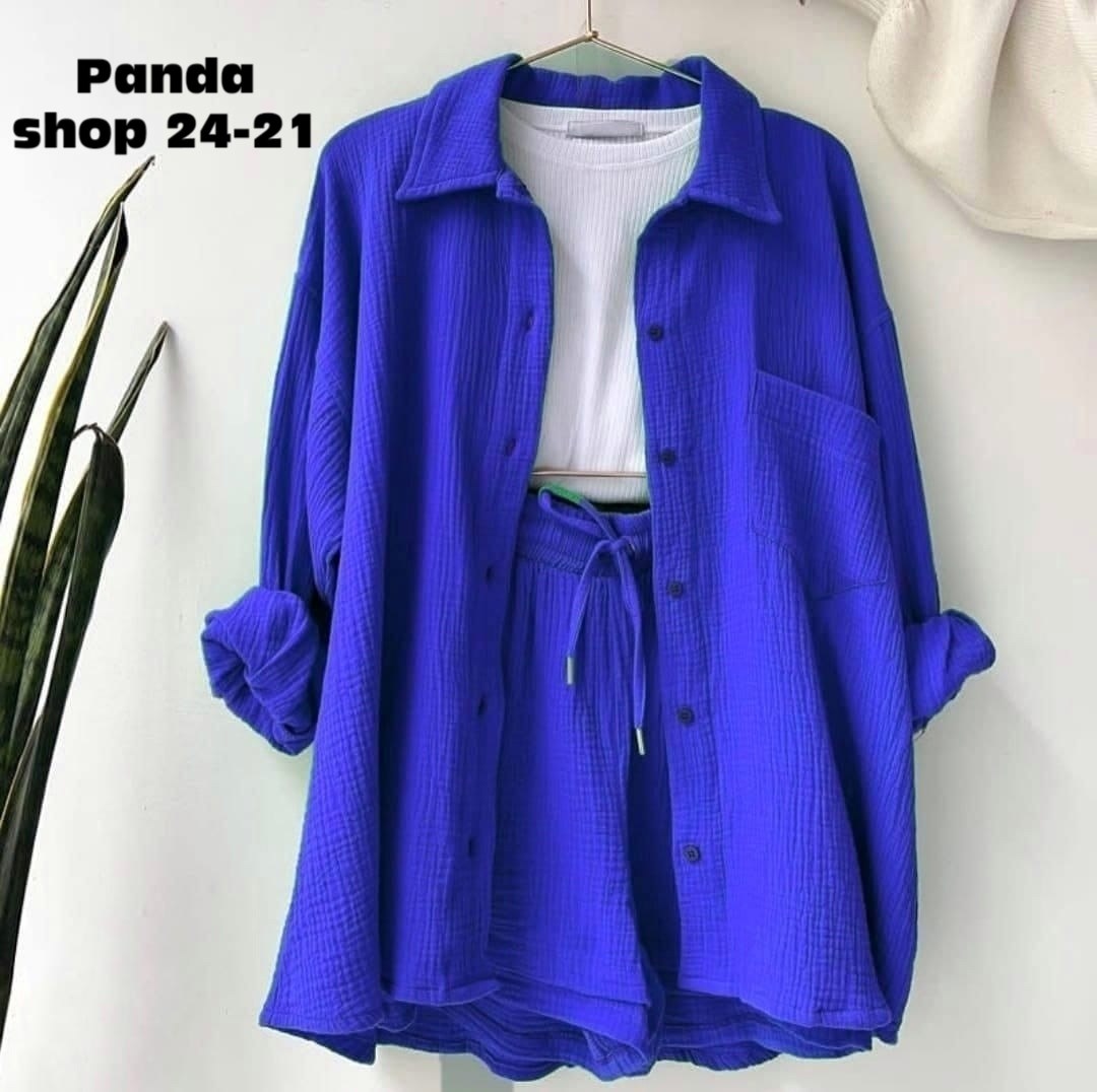 женские вещи,комплект одежды,повседневный костюм,костюм женский из муслина,бежевый костюм