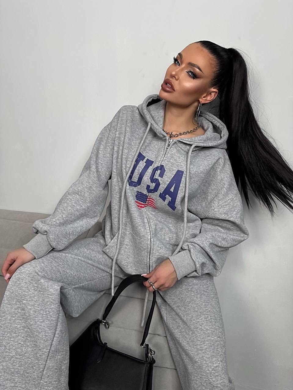 комплект спортивного костюма usa толстовка jogger,спортивные костюмы женские на флисе,спортивный костюм,спортивные женские костюмы,теплые костюмы женские спортивные на флисе оверсайз