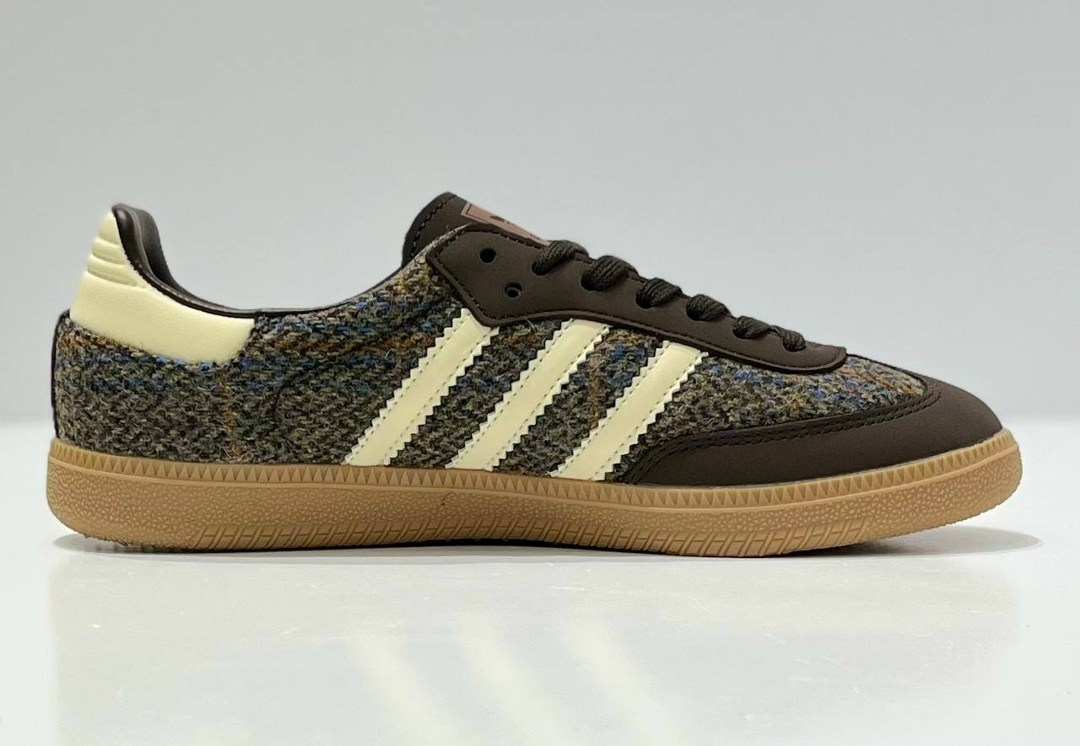 кроссовки adidas samba og,adidas кроссовки adidas,кроссовки adidas samba,кроссовки adidas samba og tweed pack-dark brown коричневый,кроссовки adidas samba og tweed pack dark brown