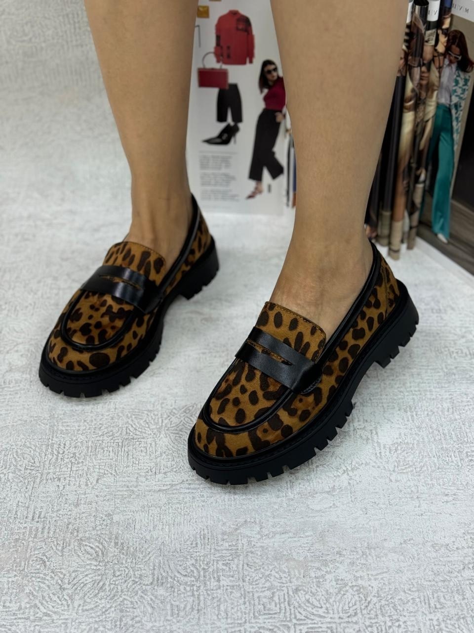 ,лоферы женские,леопардовые лоферы,женская ,лоферы женские коричневые