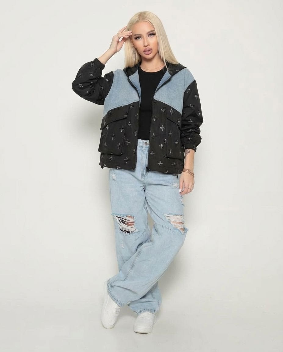 куртка женская джинсовая,куртка джинсовая,джинсовая куртка женская оверсайз,комбинированные джинсовые куртки,женская джинсовая куртка с капюшоном оверсайз