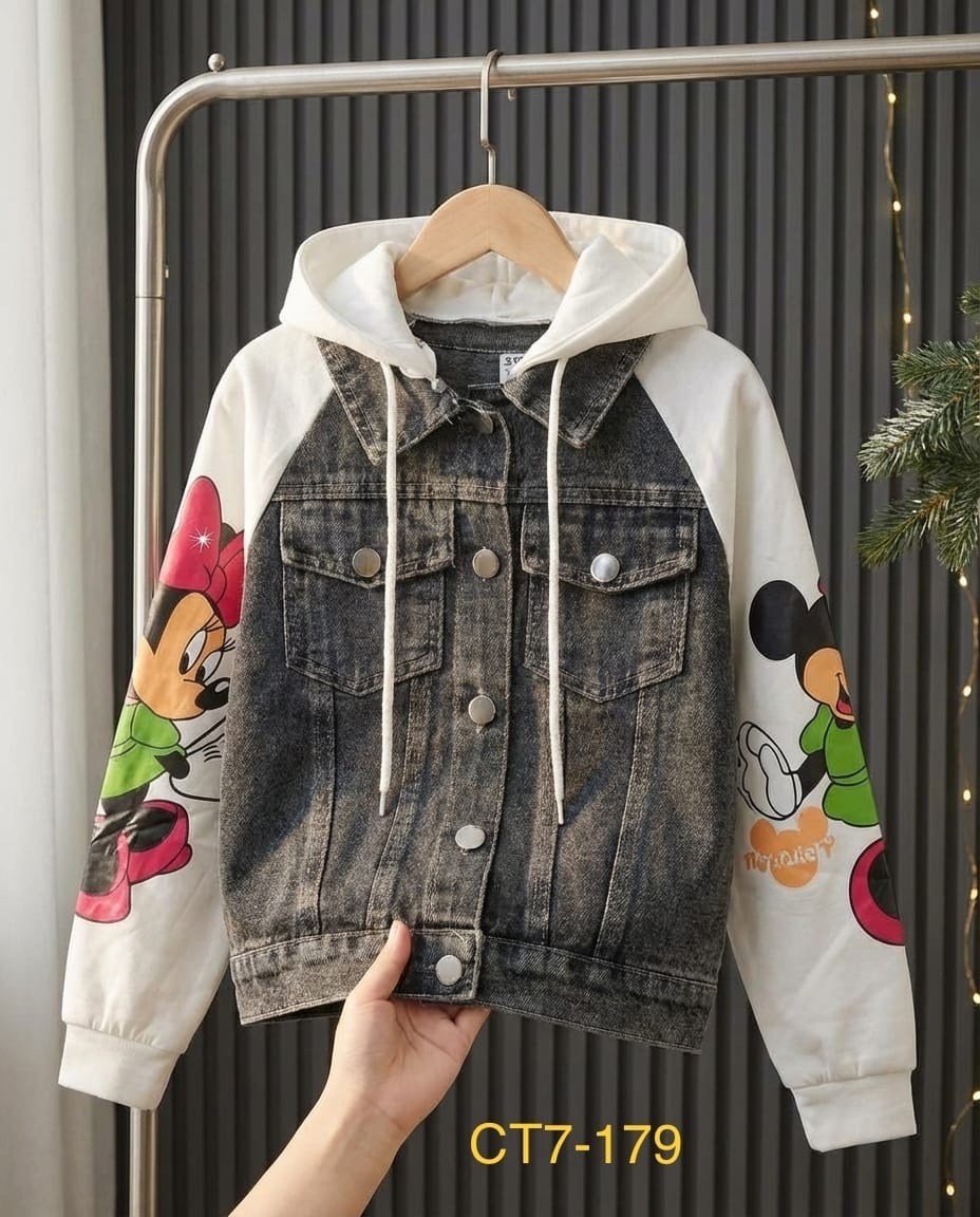 джинсовая куртка для девочек,куртка джинсовая jeans fashion микки маус,джинсовая куртка,джинсовая куртка с микки маусом,джинсовая детская куртка