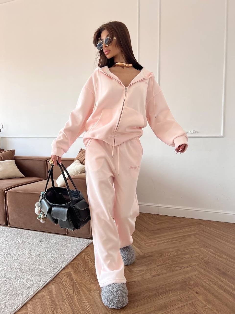 спортивный костюм двойка sporty&rich w suits,спортивный костюм двойка sporty&rich w suits цвет желтый лимонный,костюм спортивный на молнии палаццо с кулиской 05mrk цвет желтый,спортивный костюм,костюм