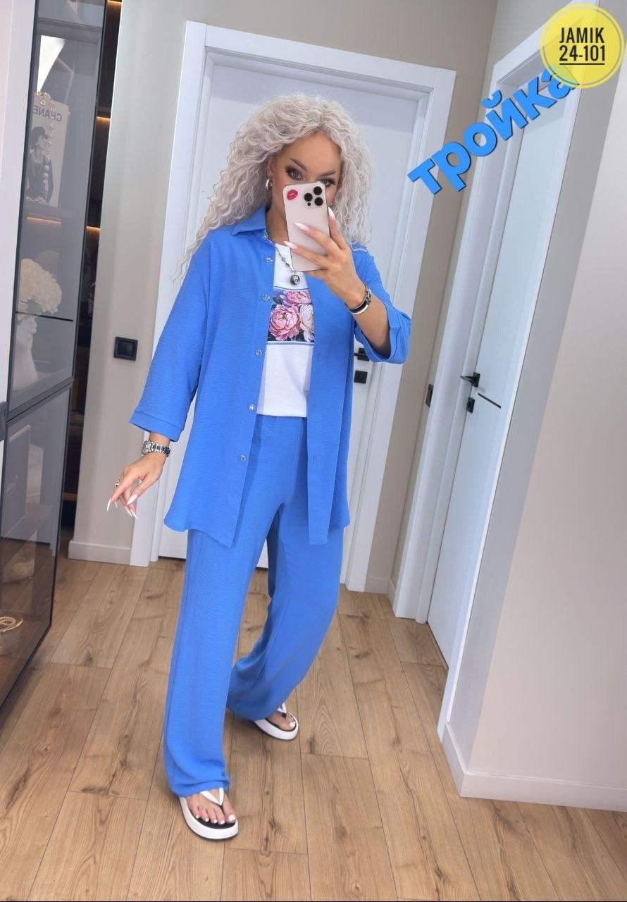 костюм брючный деловой палаццо li-style,брючные костюмы женские,серый брючный костюм,костюм с брюками,костюм женский тройка