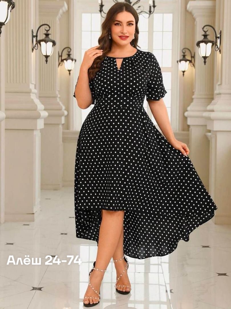 платья в горошек,платье больших размеров,платье женское в горошек больших размеров,женское платье больших размеров,платье женской