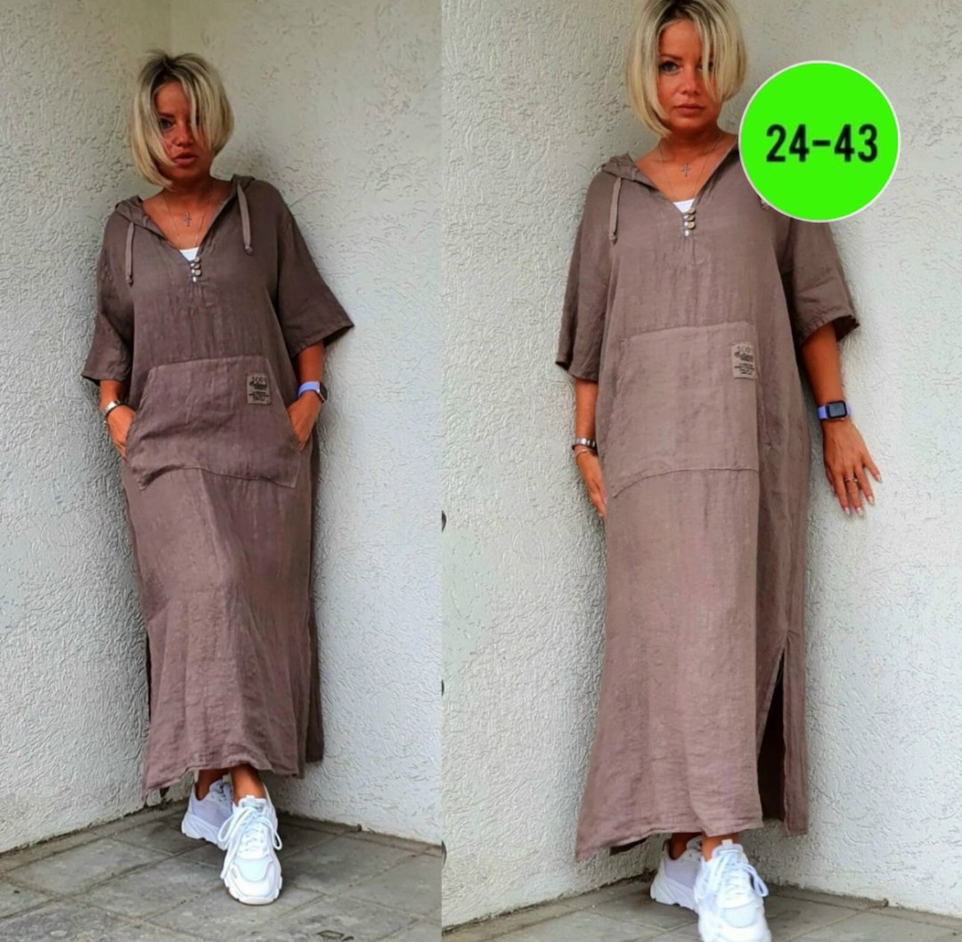 стильное платье бохо,платья бохо,платья в стиле бохо,льняное платье,платье с капюшоном