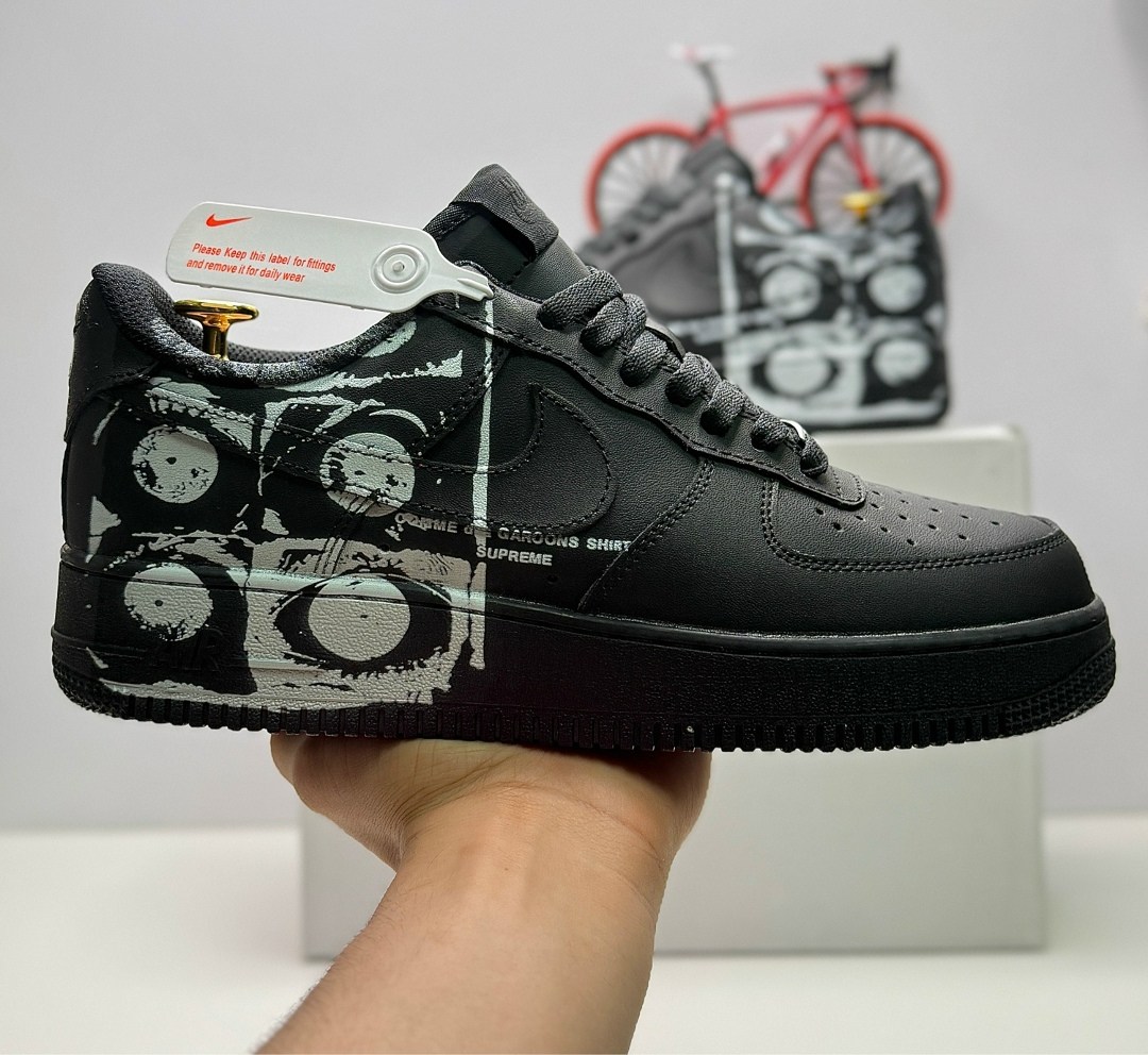 nike air force 1 supreme x cdg,кроссовки nike air force 1 supreme,кросcовки nike air force 1,nike air force 1 '07/ supreme/ cdg,кроссовки