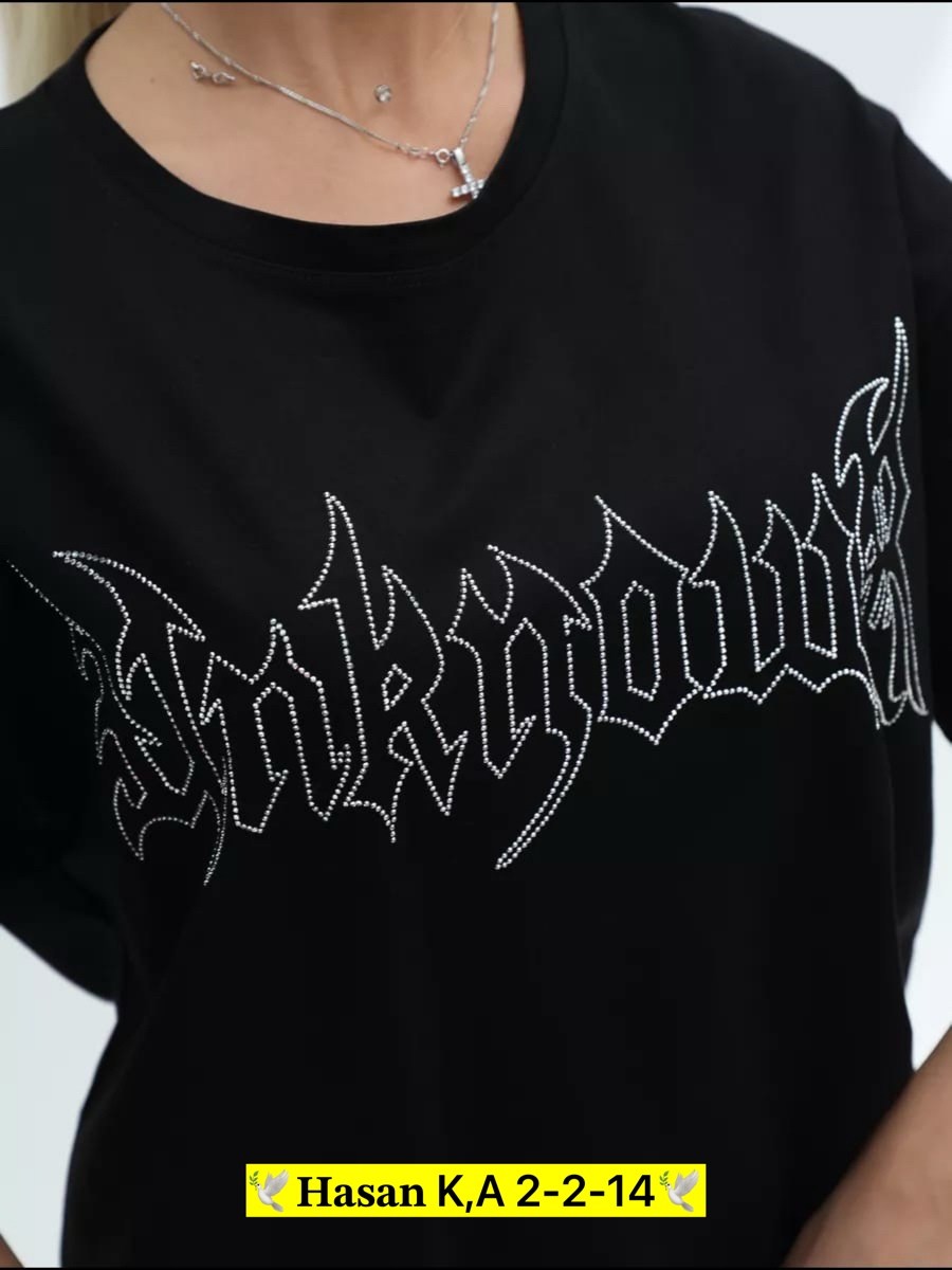 футболки женская оверсайз,футболка женская со стразами,футболка оверсайз со стразами,футболка оверсайз базовая со стразами,футболка женская