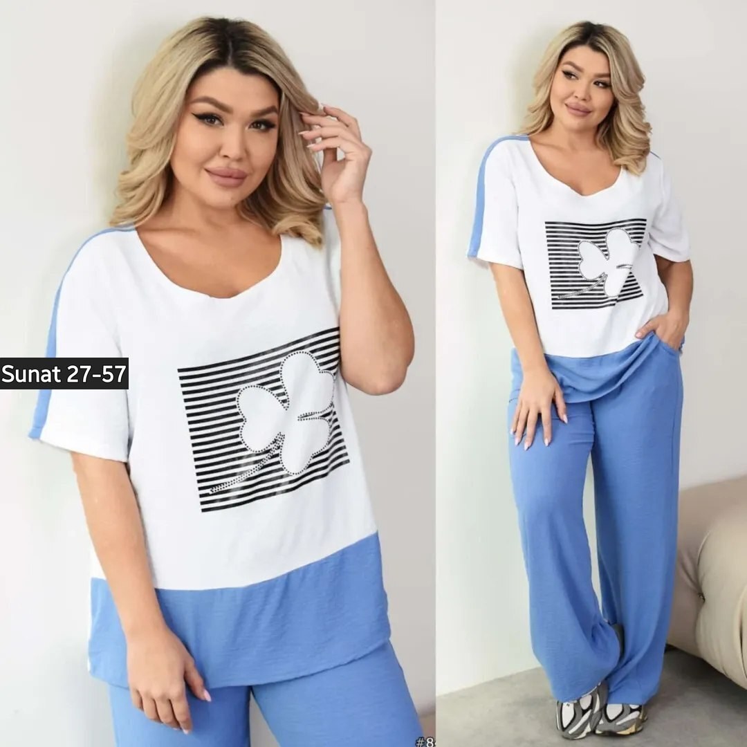 летние костюмы женские,трикотажный костюм женский двойка,костюм женский летний с брюками больших размеров,костюм женский,женские костюмы больших размеров