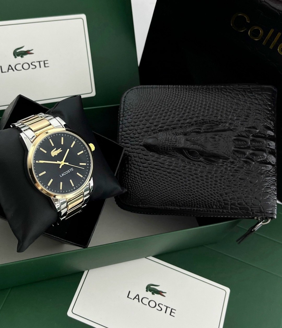 кошелек для мужчин,подарочный набор lacoste,набор для мужчин,lacoste портмоне,мужской подарочный набор