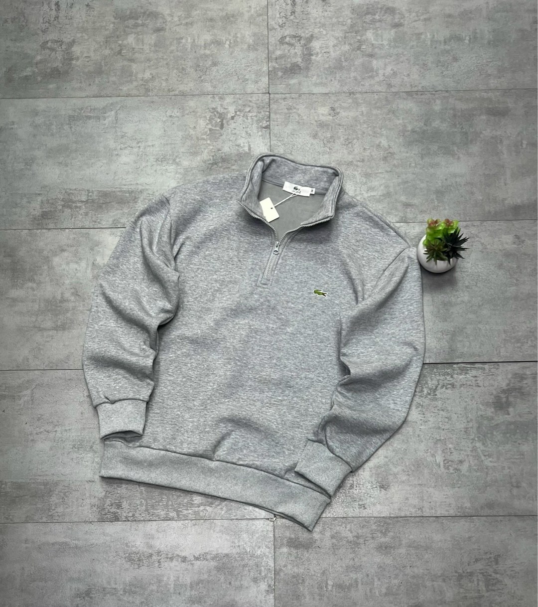 свитшот lacoste,кофта lacoste,мужская кофта,толстовка мужская lacoste casual черная xl,lacoste толстовка с высоким воротником черный