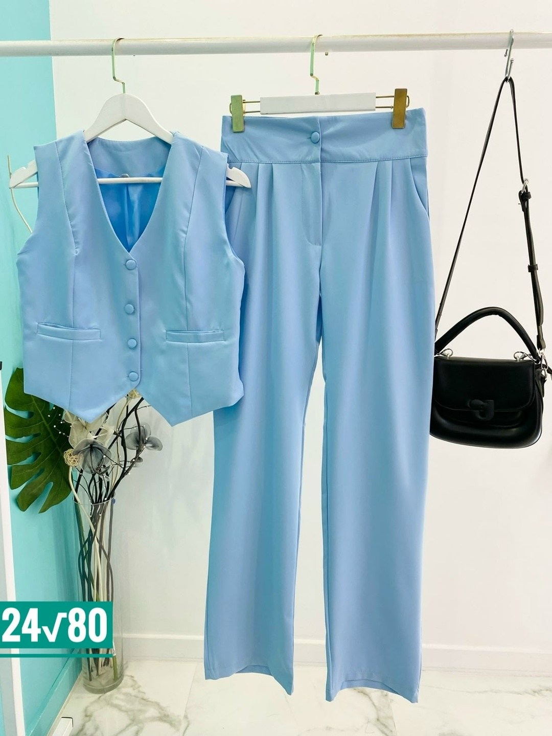 женский комплект из жилета и широких брюк,костюм жилет и брюки,модный костюм жилет широкие брюки повседневный,костюм женский с жилеткой,костюм брючный с жилеткой