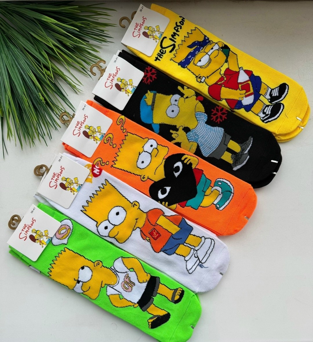 носки симпсоны,носки любимые герои,носки женские,комплект носков,набор носки
