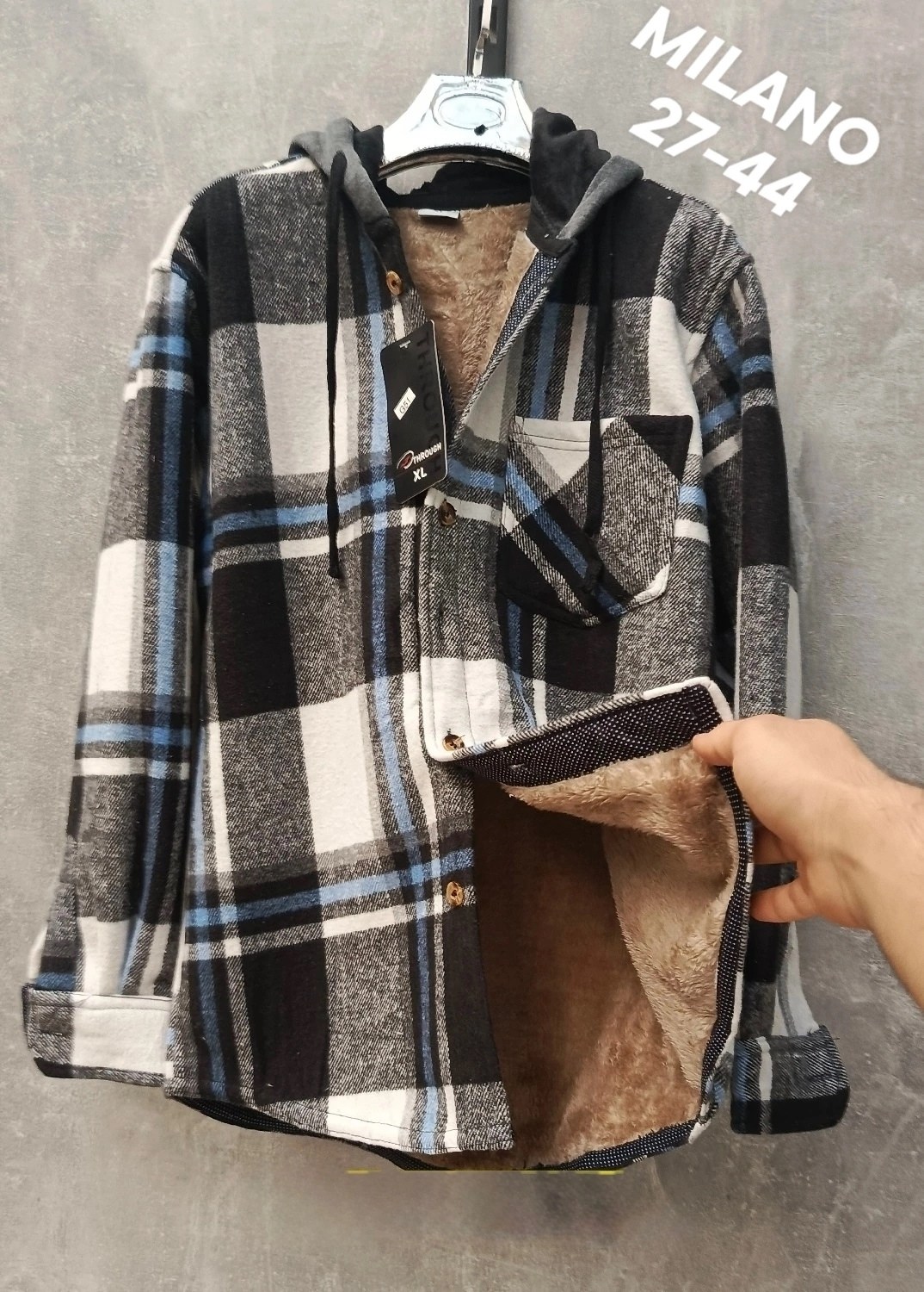 рубашка с капюшоном,рубашка в клетку с капюшоном,рубашка теплая в клетку с капюшоном,рубашка на меху,рубашка теплая в клетку