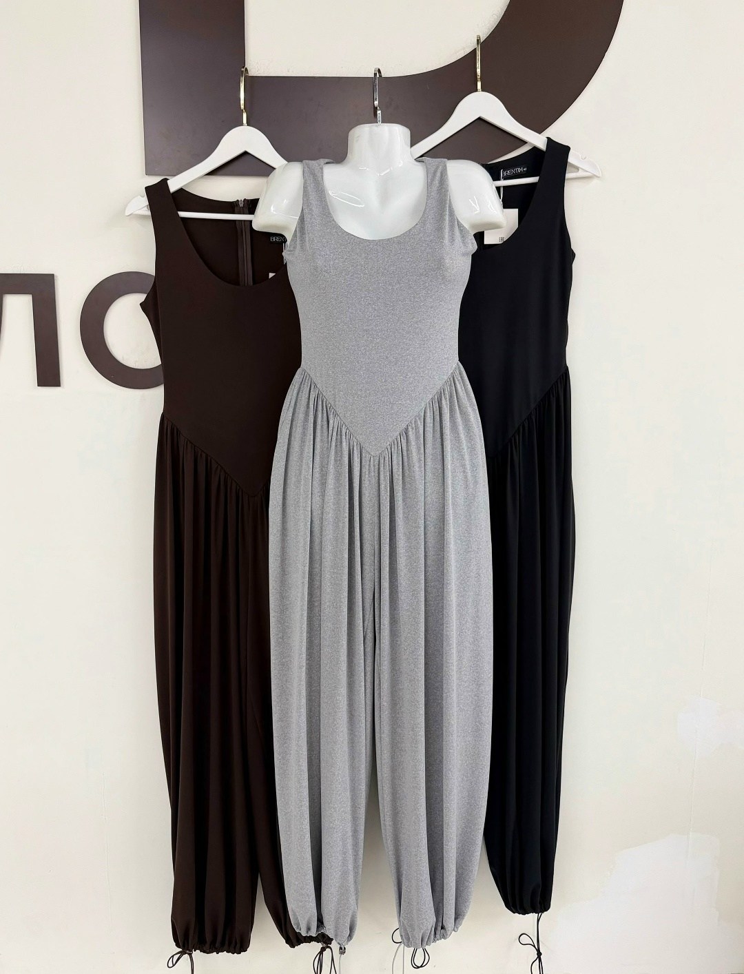 комбинезон вечерний,комбинезон женский,костюм коричневый,комбинезон