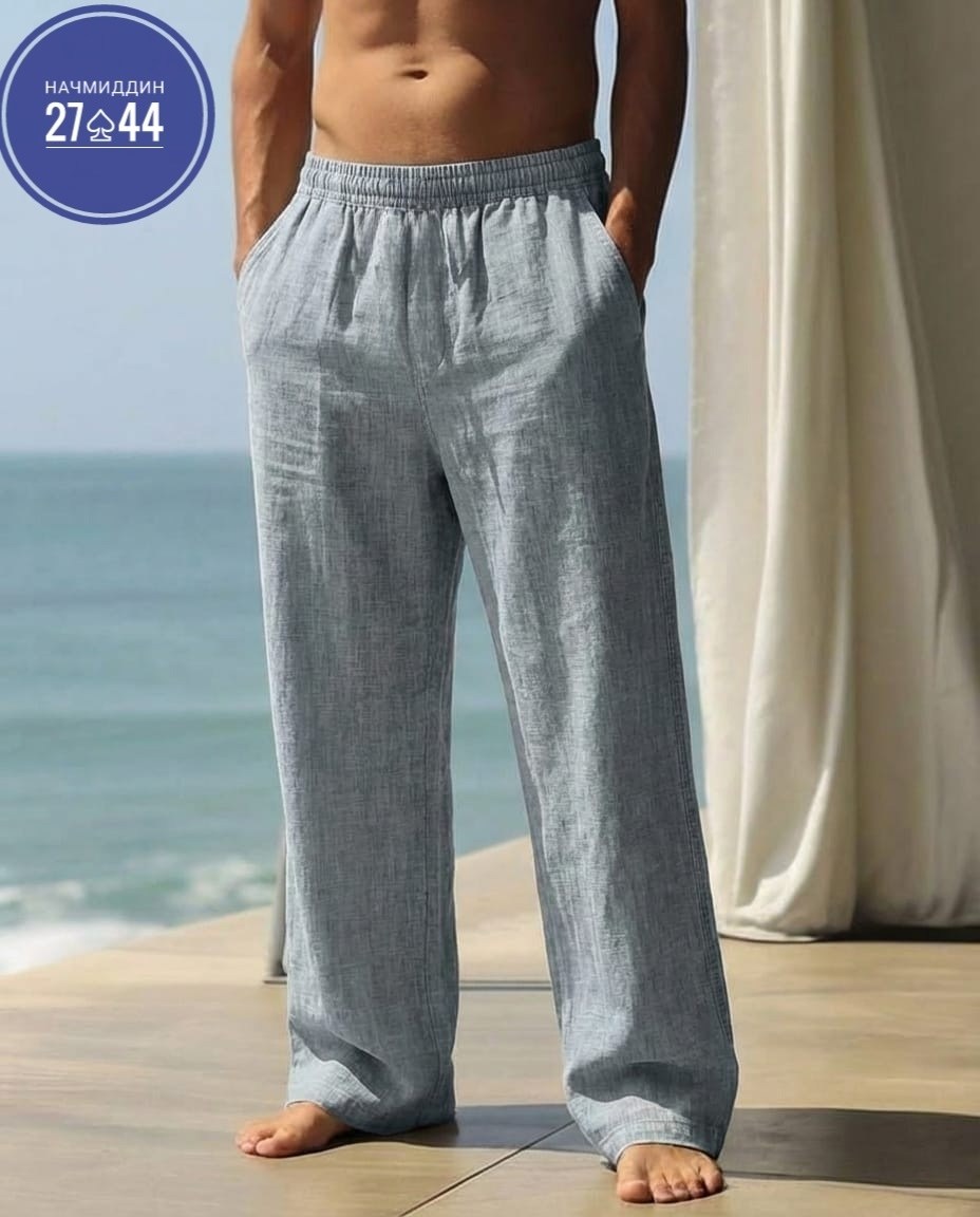 льняные брюки,мужские льняные брюки,мужские хлопковые льняные брюки,брюки мужские,мужские летние брюки
