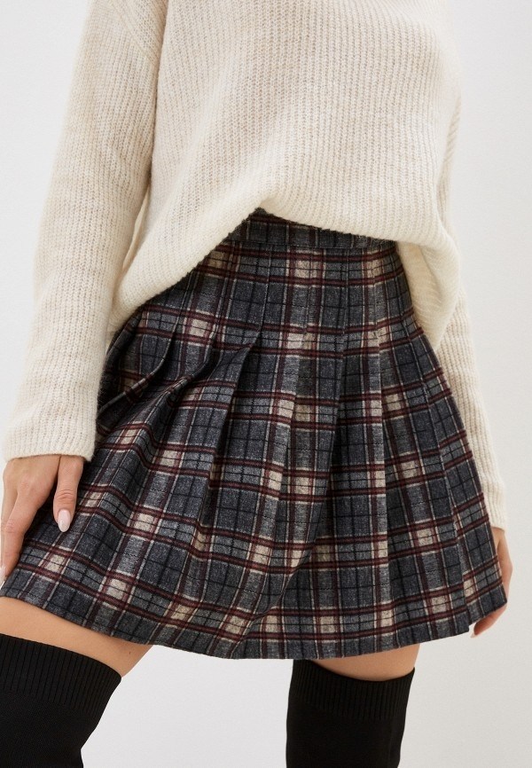 юбка мини плиссированная в клетку befree,клетчатая юбка,юбка женская плиссированная в клетку,юбка плиссе в клетку,юбка мини плиссированная в клетку