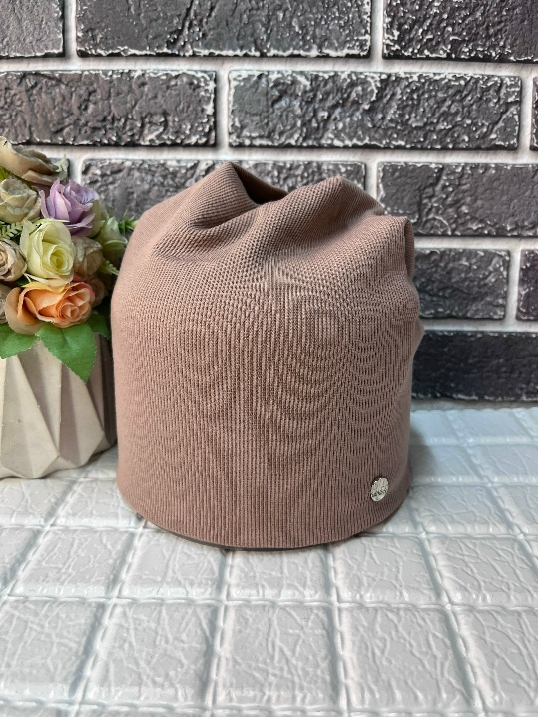 шапка трикотажная,шапка женская,шапочка,шапка двойная трикотажная,шапка