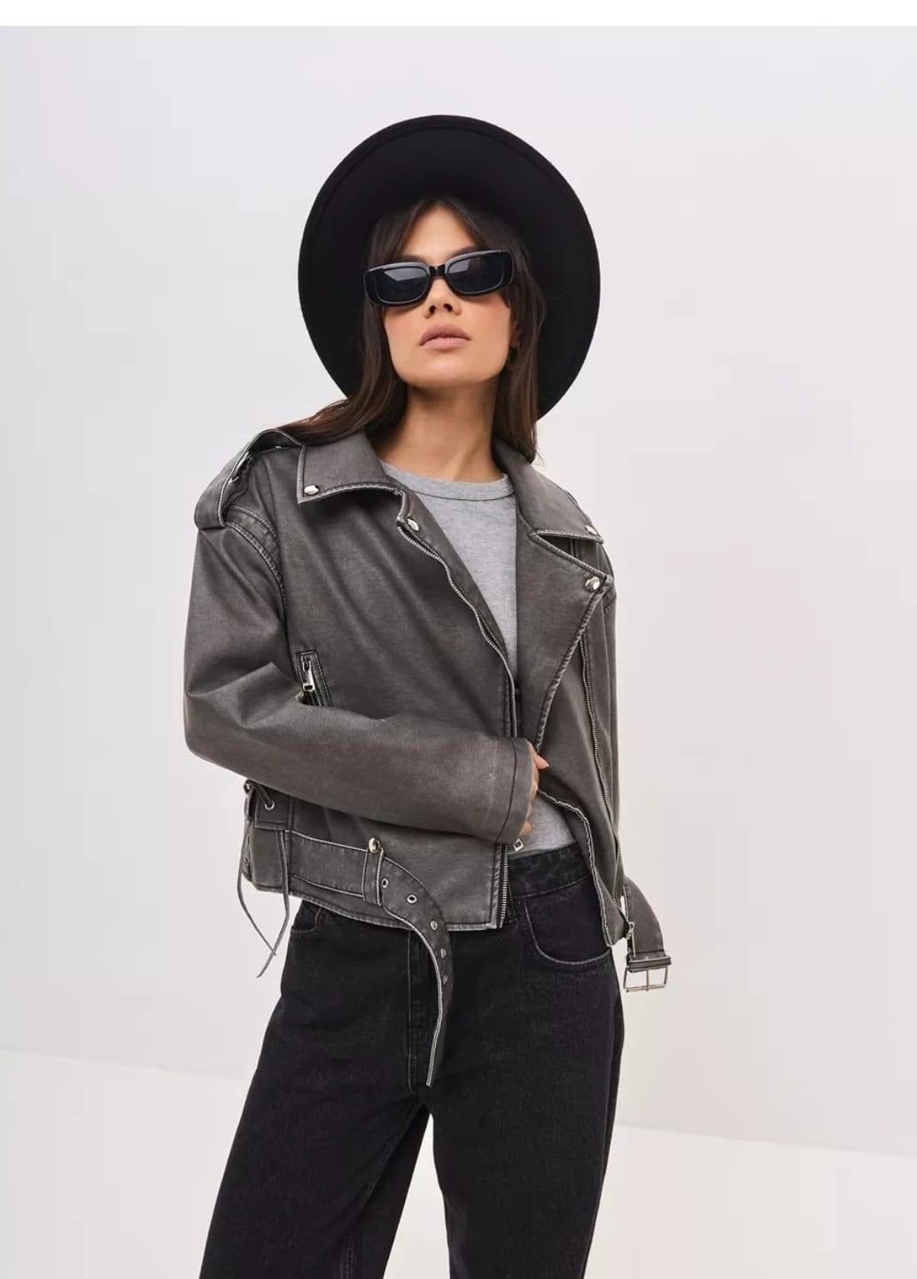 косуха винтажная куртка кожаная oversize серая monyken,кожаная куртка косуха,косуха женская куртка кожаная оверсайз,куртка косуха,косуха оверсайз куртка