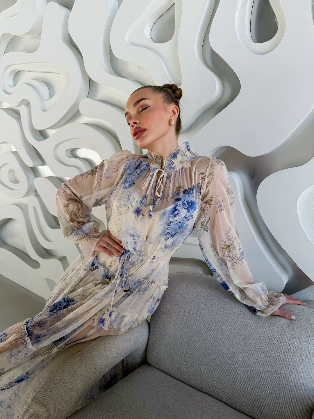 шифоновое платье,женское шифоновое платье,шифоновое платье с принтом,платье,шифоновое платье макси