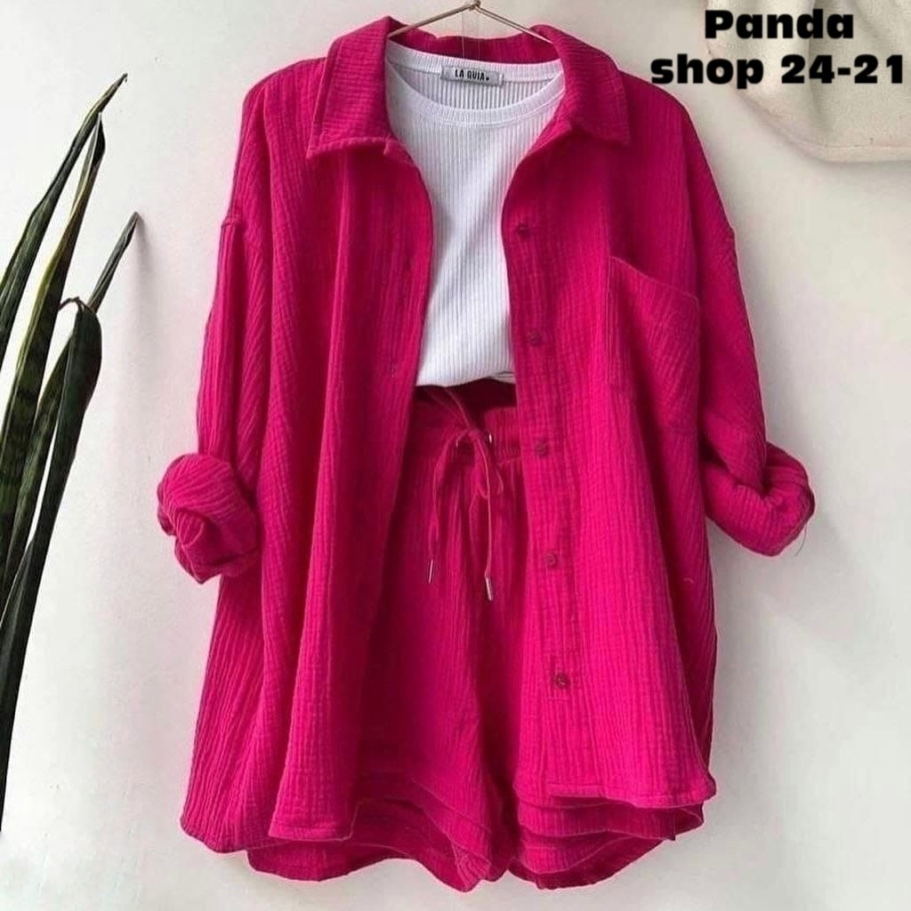 женские вещи,комплект одежды,повседневный костюм,костюм женский из муслина,бежевый костюм