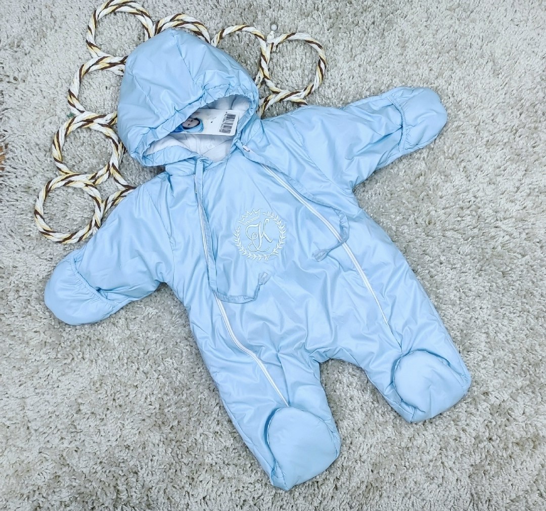 комбинезон демисезонный kerry 62,комбинезон молочный,комбинезон,зимний комбинезон для новорожденного,комбинезон демисезонный для новорожденного