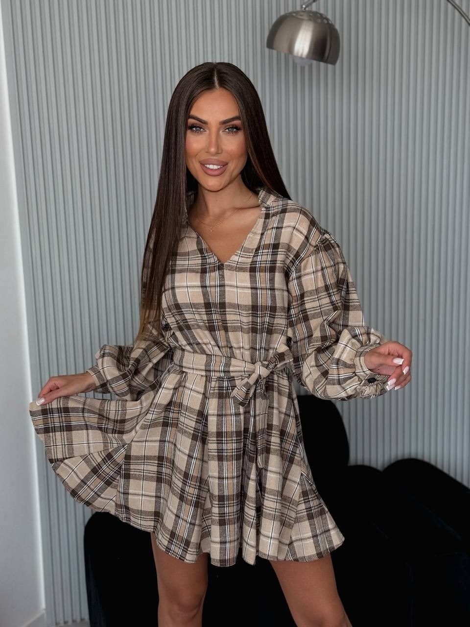 костюм в клетку рубашка оверсайз и юбка,костюм в клетку,костюм двойка с юбкой и рубашкой повседневный,костюм с юбкой и рубашкой,костюм женский в клетку