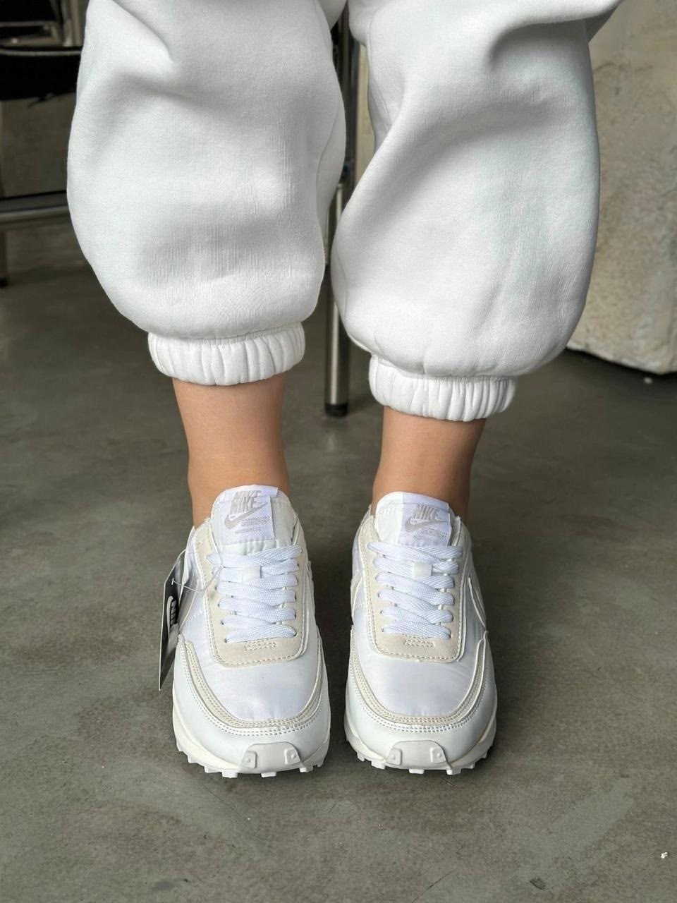 женские кроссовки,кроссовки nike,кроссовки,кросовки женские,sacai x nike ldv waffle white nylon