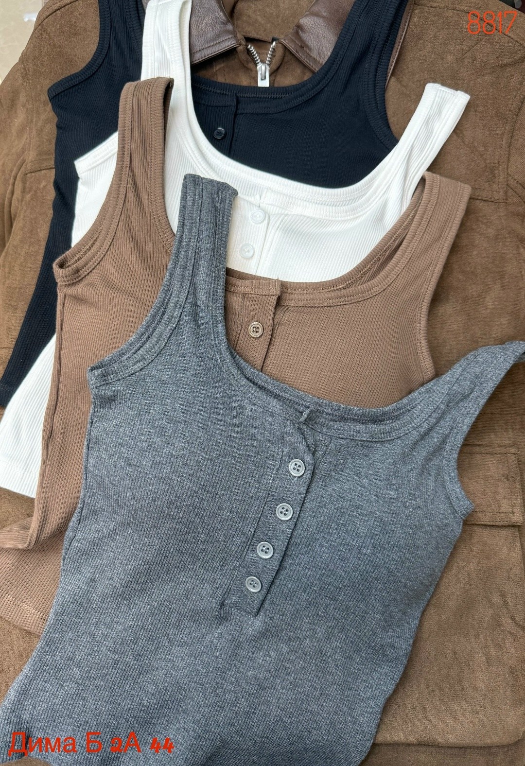 майка женская,майка на пуговицах женская,топ женский,базовая майка,женская майка белая