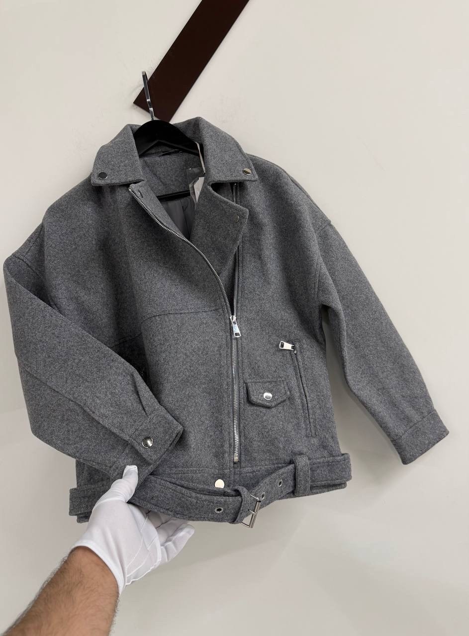 косуха шерстяная куртка из пальтовой ткани оверсайз look design,куртка косуха,куртка из пальтовой ткани,пальто косуха,косуха оверсайз шерстяная куртка осенняя distore