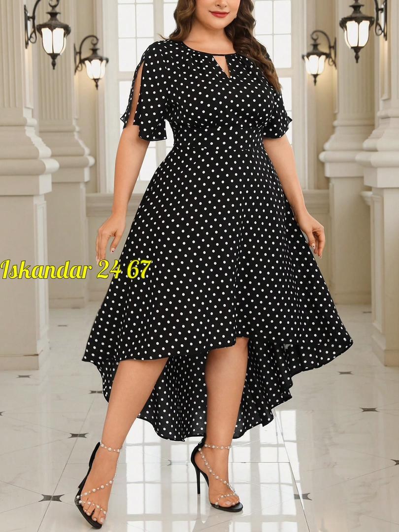 платья для полных,платья в горошек,платье женское в горошек больших размеров,платье в горошек для полных,женское платье больших размеров