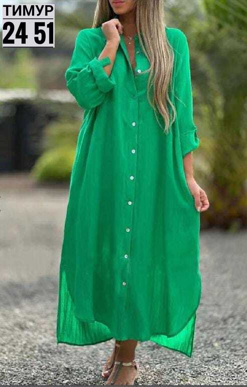 женское длинное платье-рубашка из хлопка и льна,длинное платье рубашка,летнее платье рубашка длинное,женское платье рубашка,платье рубашка свободное