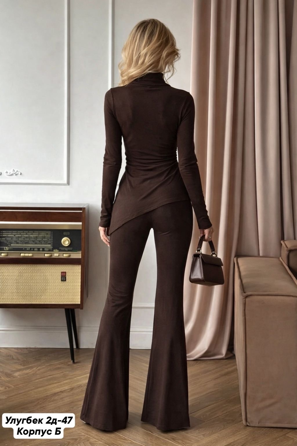 брючный костюм,коричневый костюм,женские брючные костюмы,брючный костюм с вставками,