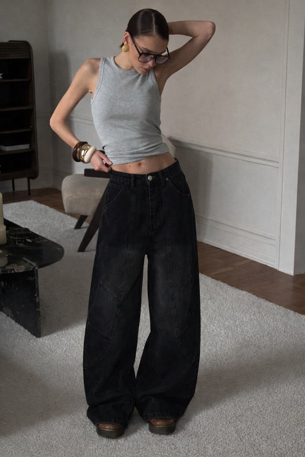 джинсы широкие,джинсы женские широкие,джинсы брюки,женские джинсы,черные широкие джинсы