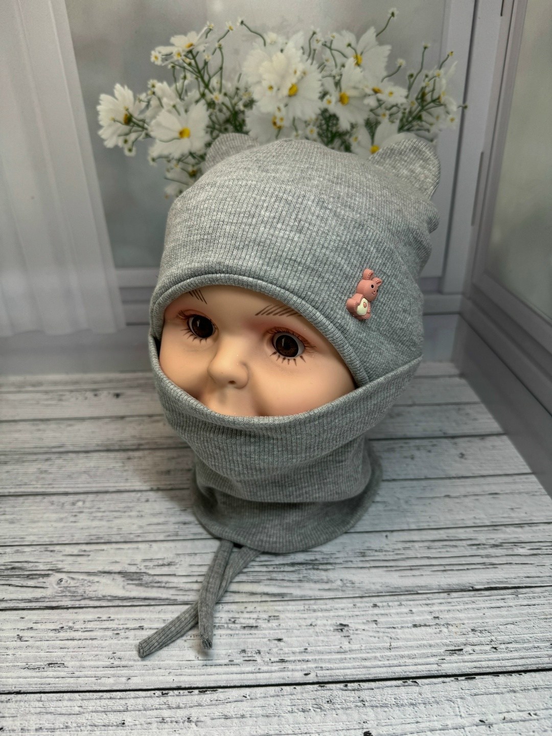 шапка и снуд для детей,комплект шапка со снудом для девочки,шапка и снуд комплект,шапочка,шапка детская с ушками трикотажная и снуд