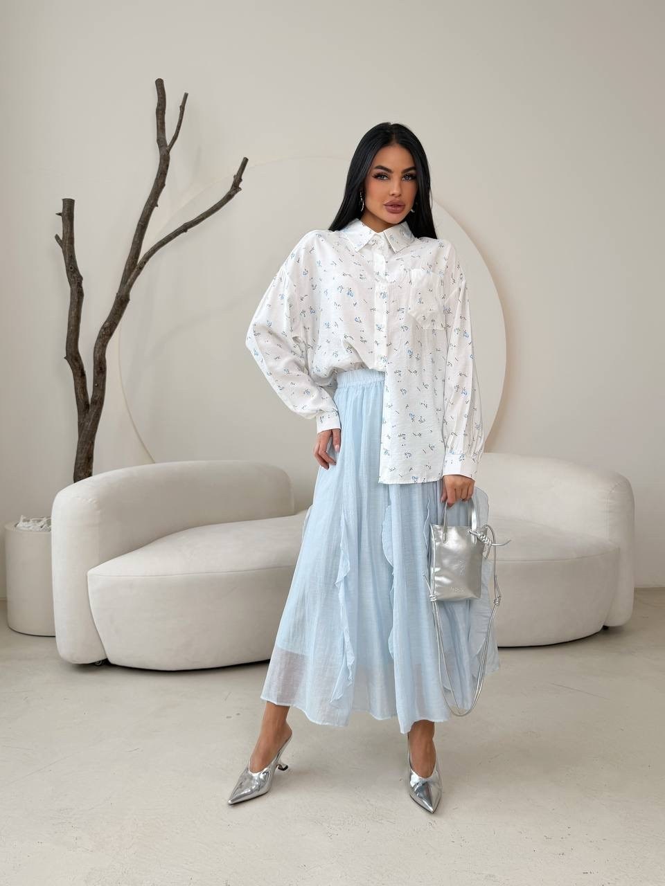 блуза свободная,женская блуза,шифоновая юбка,юбка женская,блузка женская